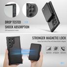 For Samsung Galaxy S25 Ultra 5G JEEHOOD J05 Business Magnetic Style RFID Leather Phone Case(Black) - 3