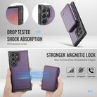 For Samsung Galaxy S25 Ultra 5G JEEHOOD J05 Business Magnetic Style RFID Leather Phone Case(Purple) - 3