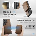 For Samsung Galaxy S25 Ultra 5G JEEHOOD J05 Business Magnetic Style RFID Leather Phone Case(Brown) - 3