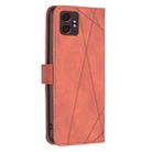 For Samsung Galaxy XCover 7 Pro Magnetic Buckle Rhombus Texture Leather Phone Case(Brown) - 3