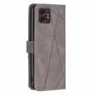 For Samsung Galaxy XCover 7 Pro Magnetic Buckle Rhombus Texture Leather Phone Case(Grey) - 3