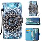 For Samsung Galaxy Note20 Colored Drawing Pattern Plain Weave Horizontal Flip Leather Case with Holder & Card Slot & Wallet & Lanyard(Undersea Mandala) - 1