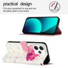 For Redmi 12 4G / 5G Global India / Note 12R 3D Painting Horizontal Flip Leather Phone Case(Flower) - 3