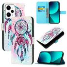 For Redmi Note 11T Pro+ / Note 12T Pro / K50i 3D Painting Horizontal Flip Leather Phone Case(Color Drop Wind Chimes) - 1