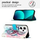 For Redmi Note 11T Pro+ / Note 12T Pro / K50i 3D Painting Horizontal Flip Leather Phone Case(Color Drop Wind Chimes) - 3