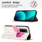 For Redmi K60 / K60 Pro / Xiaomi Poco F5 Pro 3D Painting Horizontal Flip Leather Phone Case(Flower) - 3