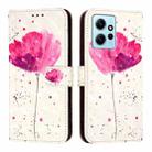 For Redmi Note 12 4G Global 3D Painting Horizontal Flip Leather Phone Case(Flower) - 2