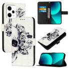 For Redmi Note 12 Explorer 3D Painting Horizontal Flip Leather Phone Case(Skull) - 1