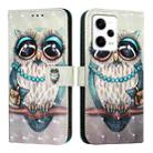 For Redmi Note 12 Explorer 3D Painting Horizontal Flip Leather Phone Case(Grey Owl) - 2