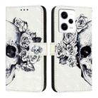 For Redmi Note 12 Pro Speed 3D Painting Horizontal Flip Leather Phone Case(Skull) - 2