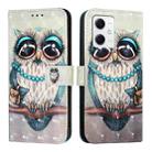 For Redmi Note 12 5G Global / Xiaomi Poco X5 3D Painting Horizontal Flip Leather Phone Case(Grey Owl) - 2