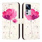 For Redmi K50 Ultra / Xiaomi 12T / 12T Pro 3D Painting Horizontal Flip Leather Phone Case(Flower) - 2