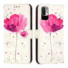 For Redmi Note 10 5G / Note 10T 5G 3D Painting Horizontal Flip Leather Phone Case(Flower) - 2