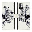 For Redmi Note 10 5G / Note 10T 5G 3D Painting Horizontal Flip Leather Phone Case(Skull) - 2