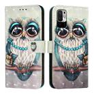 For Redmi Note 10 5G / Note 10T 5G 3D Painting Horizontal Flip Leather Phone Case(Grey Owl) - 2