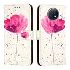 For Redmi Note 9T Global 3D Painting Horizontal Flip Leather Phone Case(Flower) - 2