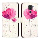 For Redmi Note 9 4G / Redmi 10X 4G 3D Painting Horizontal Flip Leather Phone Case(Flower) - 2
