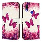 For Redmi Note 7 / Note 7 Pro / Note 7S 3D Painting Horizontal Flip Leather Phone Case(Rose Butterfly) - 2