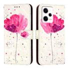 For Redmi Note 12 Pro+ Global 3D Painting Horizontal Flip Leather Phone Case(Flower) - 2