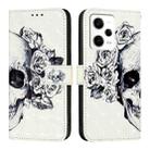 For Redmi Note 12 Pro+ Global 3D Painting Horizontal Flip Leather Phone Case(Skull) - 2