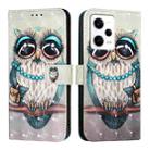 For Redmi Note 12 Pro+ Global 3D Painting Horizontal Flip Leather Phone Case(Grey Owl) - 2