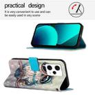 For Redmi Note 12 Pro+ Global 3D Painting Horizontal Flip Leather Phone Case(Grey Owl) - 3