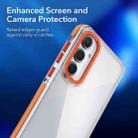 For Samsung Galaxy A55 5G Dual-Color Clear Acrylic Hybrid TPU Phone Case(Orange) - 3