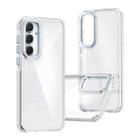 For Samsung Galaxy A55 5G Dual-Color Clear Acrylic Hybrid TPU Phone Case(Transparent) - 1