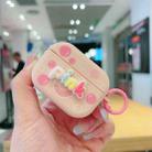 For AirPods Pro 2 Fresh 3D Text Skin Feel Earbuds Box PC Case(Pink) - 2
