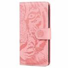 For Redmi 13 4G Tiger Embossing Pattern Flip Leather Phone Case(Pink) - 3