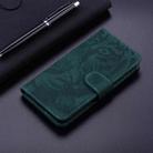 For Xiaomi Poco M6 4G Tiger Embossing Pattern Flip Leather Phone Case(Green) - 2