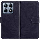 For Xiaomi 14T Tiger Embossing Pattern Flip Leather Phone Case(Black) - 1