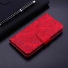 For Xiaomi 15 Tiger Embossing Pattern Flip Leather Phone Case(Red) - 2