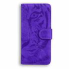 For Xiaomi 15 Tiger Embossing Pattern Flip Leather Phone Case(Purple) - 3