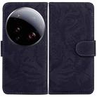 For Xiaomi 15 Ultra Tiger Embossing Pattern Flip Leather Phone Case(Black) - 1