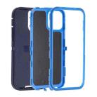 For iPhone 15 Pro Max Robot Three-proof Life Waterproof Phone Case with Holder(Royal Blue + Blue) - 2