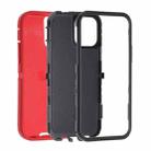 For iPhone 15 Pro Robot Three-proof Life Waterproof Phone Case with Holder(Red + Black) - 2