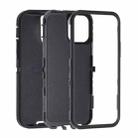 For iPhone 15 Robot Three-proof Life Waterproof Phone Case with Holder(Black) - 2