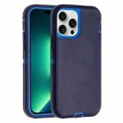 For iPhone 13 Pro Robot Three-proof Life Waterproof Phone Case with Holder(Royal Blue + Blue) - 1