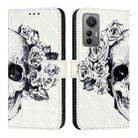 For Xiaomi 12 Lite 3D Painting Horizontal Flip Leather Phone Case(Skull) - 2