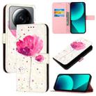 For Xiaomi 12S Ultra 3D Painting Horizontal Flip Leather Phone Case(Flower) - 1