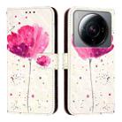 For Xiaomi 12S Ultra 3D Painting Horizontal Flip Leather Phone Case(Flower) - 2