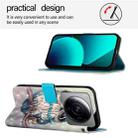 For Xiaomi 12S Ultra 3D Painting Horizontal Flip Leather Phone Case(Grey Owl) - 3