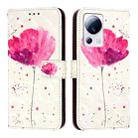For Xiaomi 13 Lite / Civi 2 3D Painting Horizontal Flip Leather Phone Case(Flower) - 2