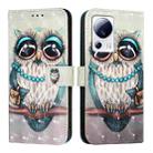 For Xiaomi 13 Lite / Civi 2 3D Painting Horizontal Flip Leather Phone Case(Grey Owl) - 2