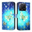 For Xiaomi 13T Global / 13T Pro Global 3D Painting Horizontal Flip Leather Phone Case(Golden Butterfly) - 2