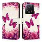For Xiaomi 13T Global / 13T Pro Global 3D Painting Horizontal Flip Leather Phone Case(Rose Butterfly) - 2