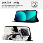 For Xiaomi 13T Global / 13T Pro Global 3D Painting Horizontal Flip Leather Phone Case(Skull) - 3