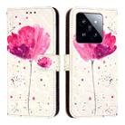 For Xiaomi 14 Pro 3D Painting Horizontal Flip Leather Phone Case(Flower) - 2