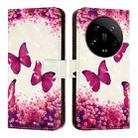 For Xiaomi 14 Ultra 3D Painting Horizontal Flip Leather Phone Case(Rose Butterfly) - 2